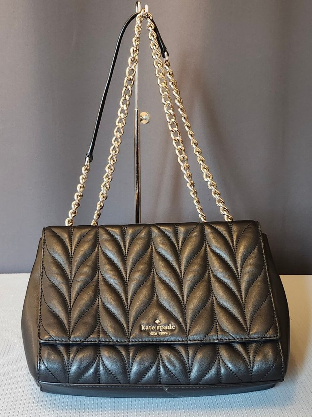 Kate Spade Briar Lane Quilted Emelyn Shoulder Bag - Black